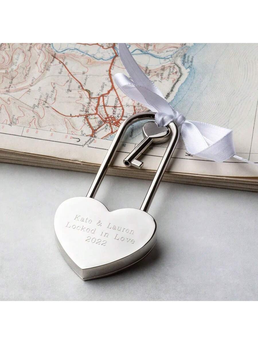 Personalized Heart Love Lock
