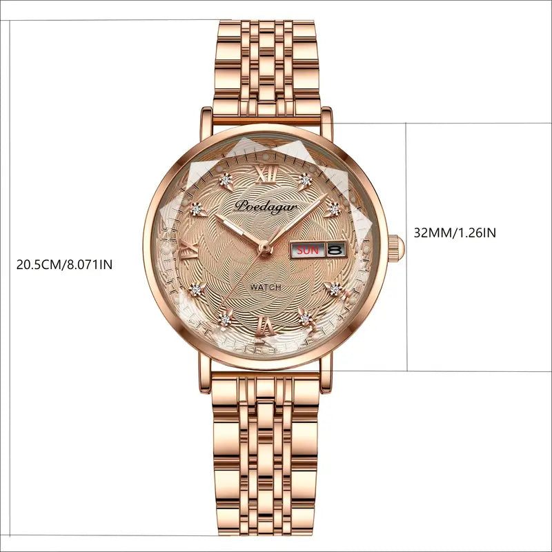 POEDAGAR Women's Luxury Quartz Watch