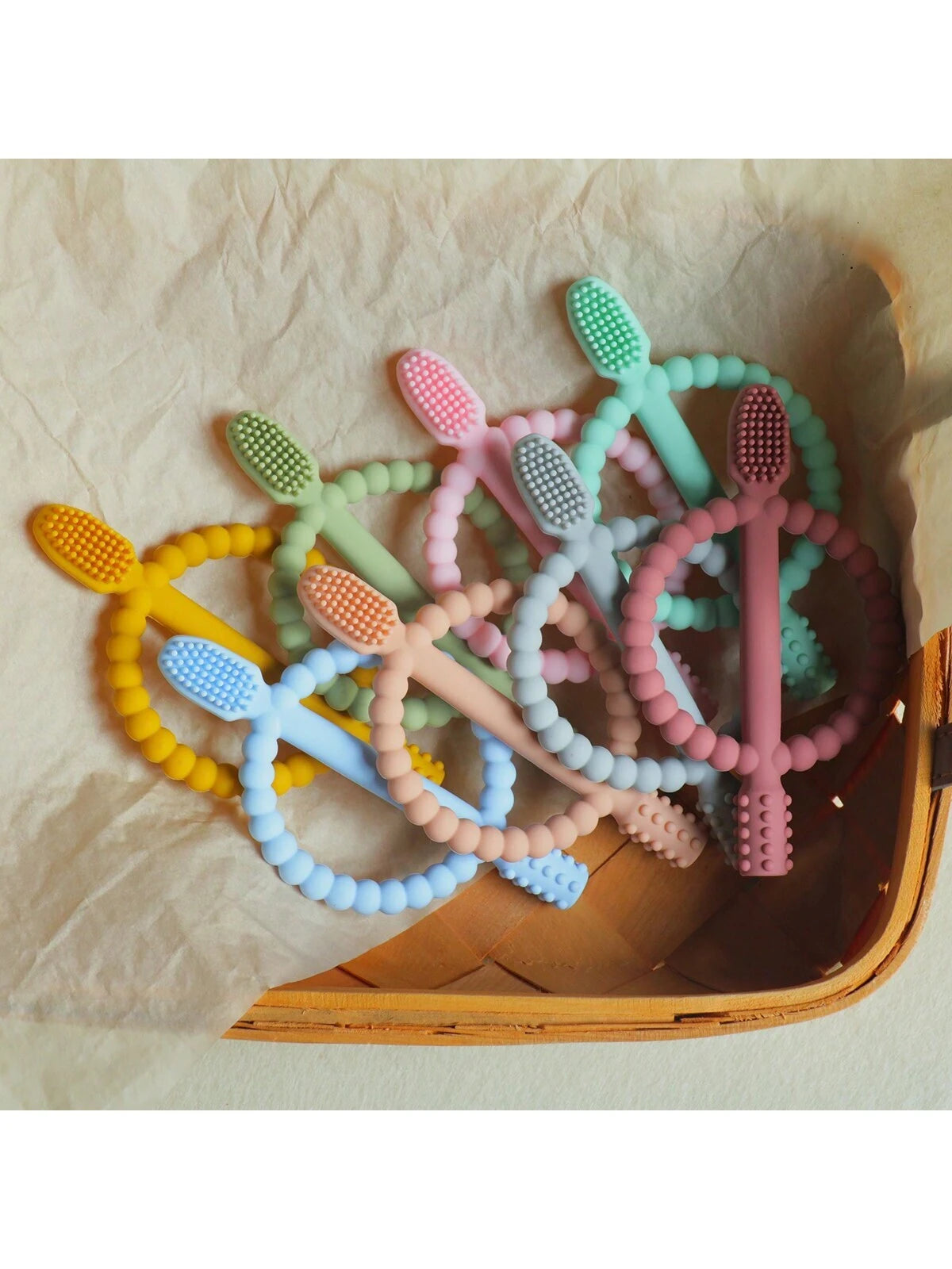 Silicone Baby Teether (6–18 Months)
