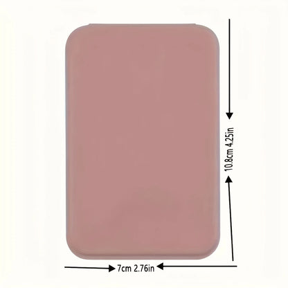 Folding Mini Makeup Mirror with PU Stand