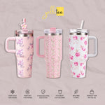 Yellotee 40oz Floral Stanley Tumbler Collection