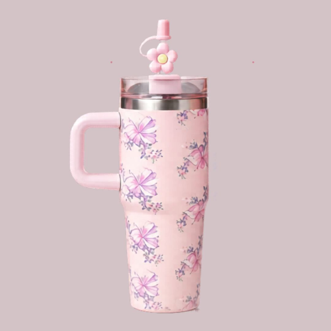 Yellotee 40oz Floral Stanley Tumbler Collection