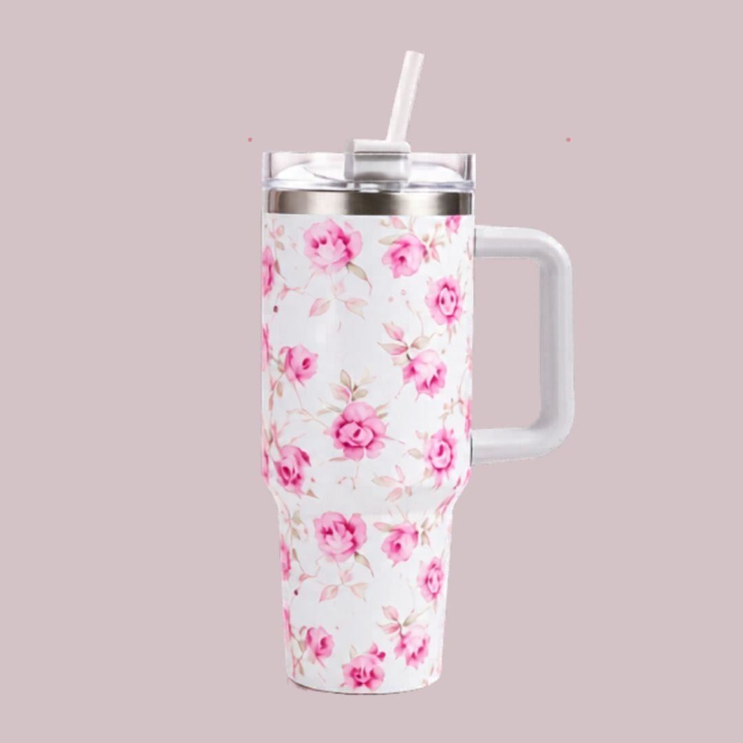 Yellotee 40oz Floral Stanley Tumbler Collection