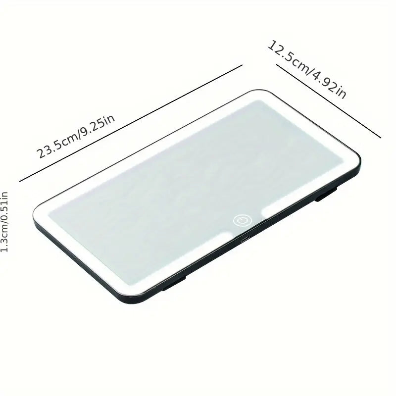 Cartoon LED Makeup Mirror with USB Charging – Eye-Protecting Portable Vanity Light