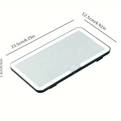Cartoon LED Makeup Mirror with USB Charging – Eye-Protecting Portable Vanity Light