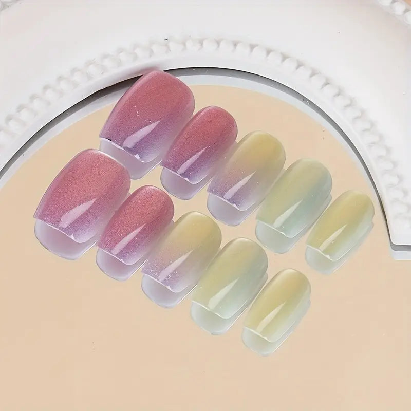 30-Piece Chameleon Effect Press-On Nails Set