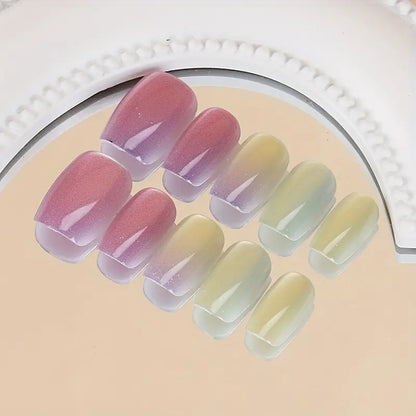 30-Piece Chameleon Effect Press-On Nails Set