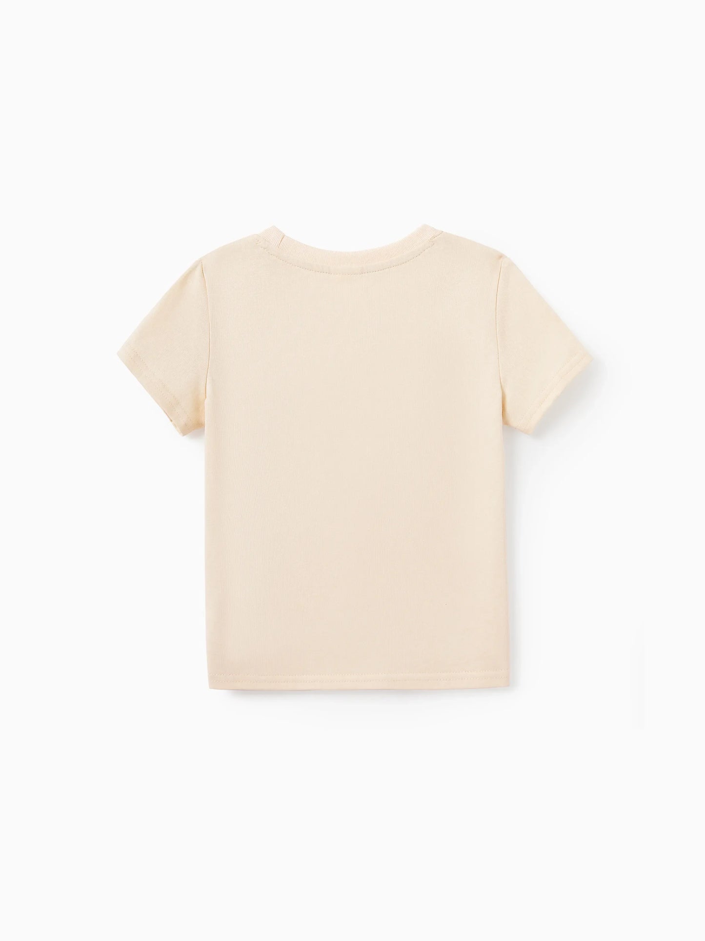 Beige t-shirt on a white background