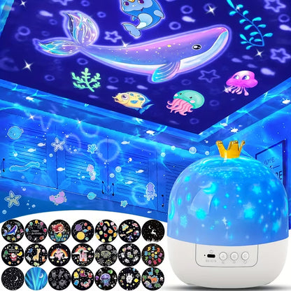 Yellotee Galaxy Star Projector Night Light with 21 Projection Films