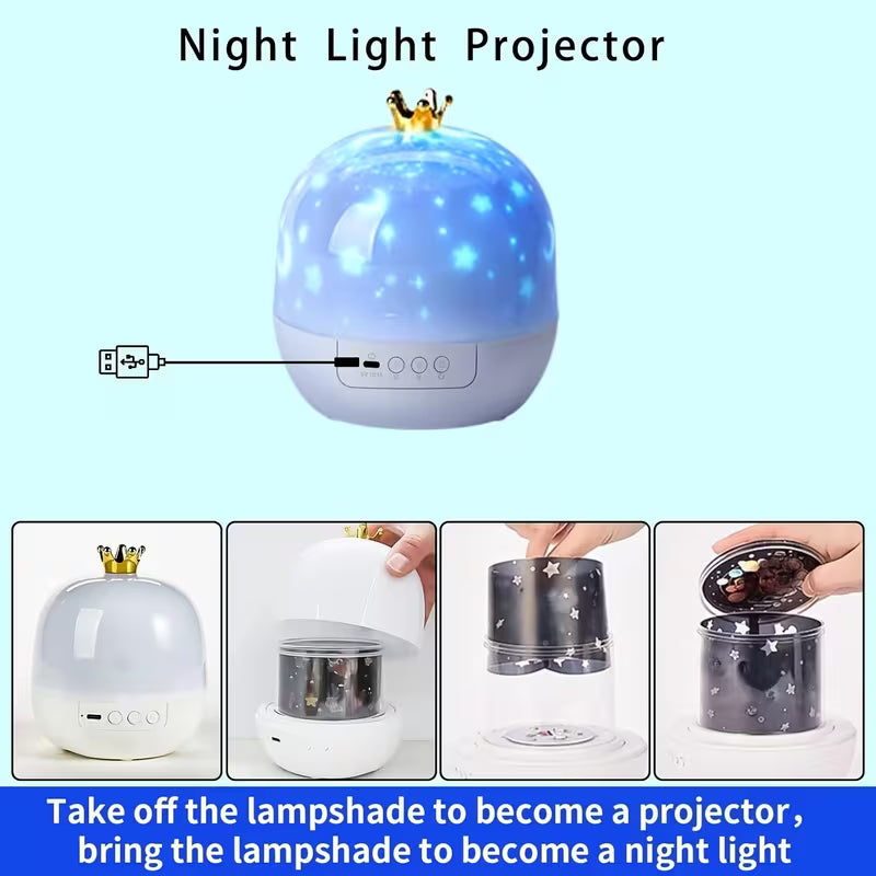 Yellotee Galaxy Star Projector Night Light with 21 Projection Films