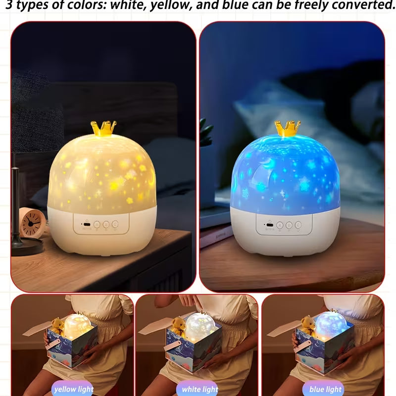 Yellotee Galaxy Star Projector Night Light with 21 Projection Films