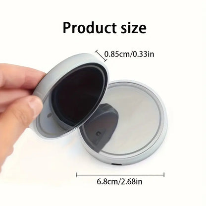 LED car cup holder light with 7 color options and USB charging for car interior decor