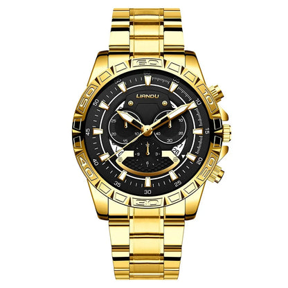 Yellotee LIANDU Luxury Men’s Quartz Watch Stainless Steel Sport