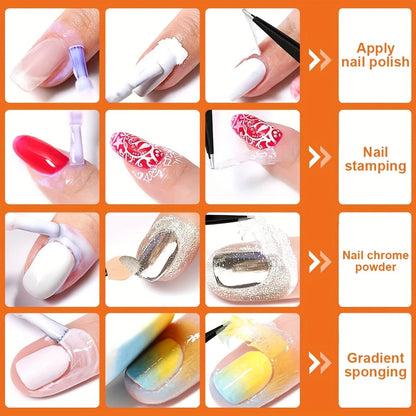 YelloTee 8ml liquid latex nail polish barrier, fast-drying peel-off cuticle protector for nail art without acetone.