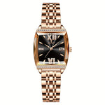 Yellotee POEDAGAR Elegant Square Women’s Watch Pink Dial Stainless Steel