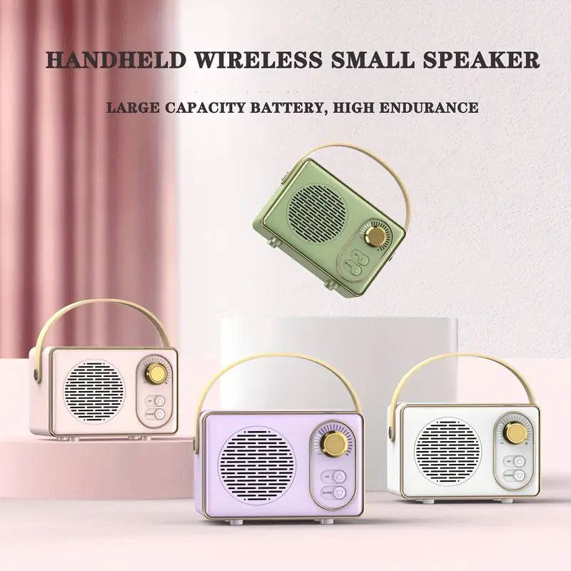 Retro Mini Bluetooth Speaker – Portable Hi-Fi Vintage Speaker for Home & Travel