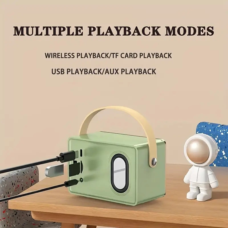 Retro Mini Bluetooth Speaker – Portable Hi-Fi Vintage Speaker for Home & Travel