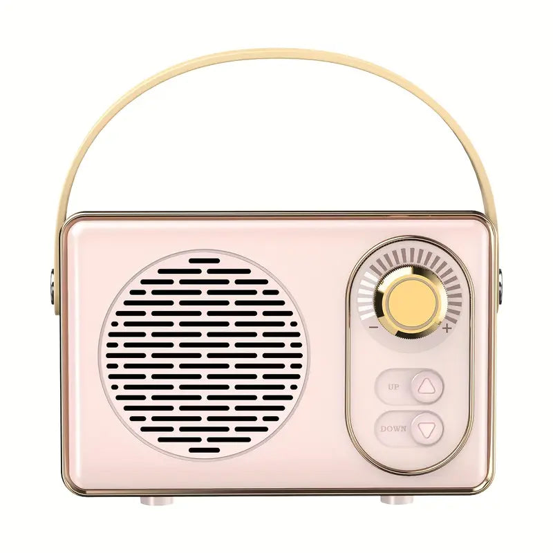 Retro Mini Bluetooth Speaker – Portable Hi-Fi Vintage Speaker for Home & Travel