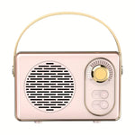 Retro Mini Bluetooth Speaker – Portable Hi-Fi Vintage Speaker for Home & Travel