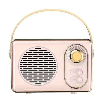 Retro Mini Bluetooth Speaker – Portable Hi-Fi Vintage Speaker for Home & Travel