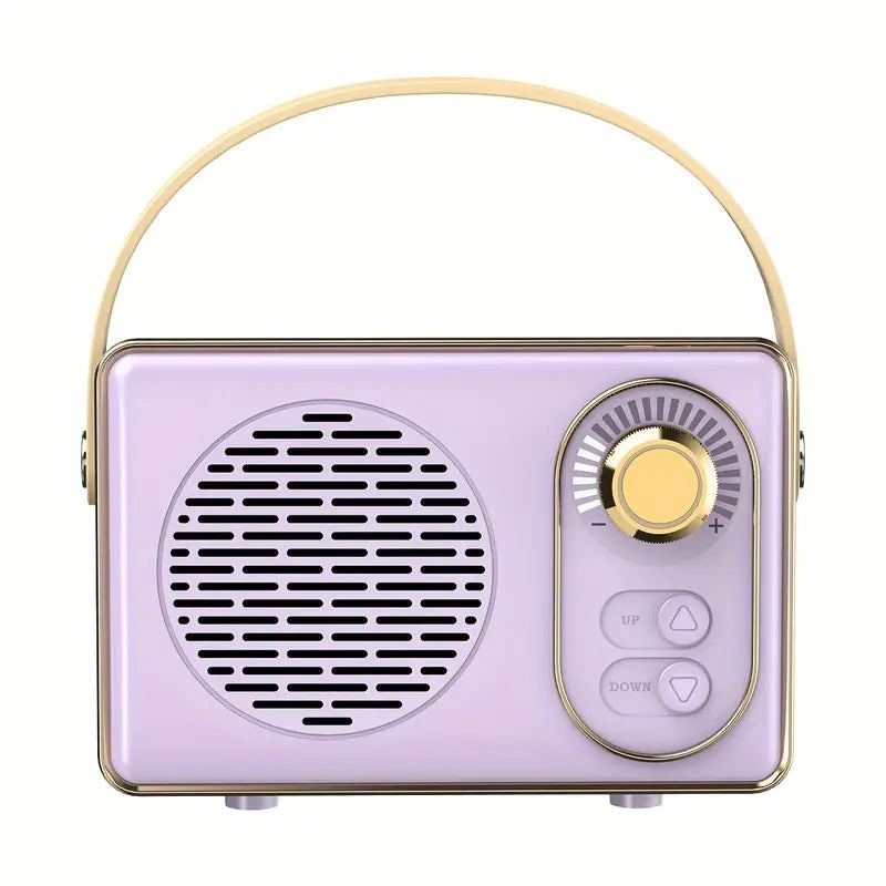 Retro Mini Bluetooth Speaker – Portable Hi-Fi Vintage Speaker for Home & Travel