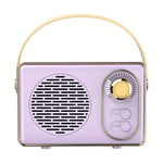 Retro Mini Bluetooth Speaker – Portable Hi-Fi Vintage Speaker for Home & Travel