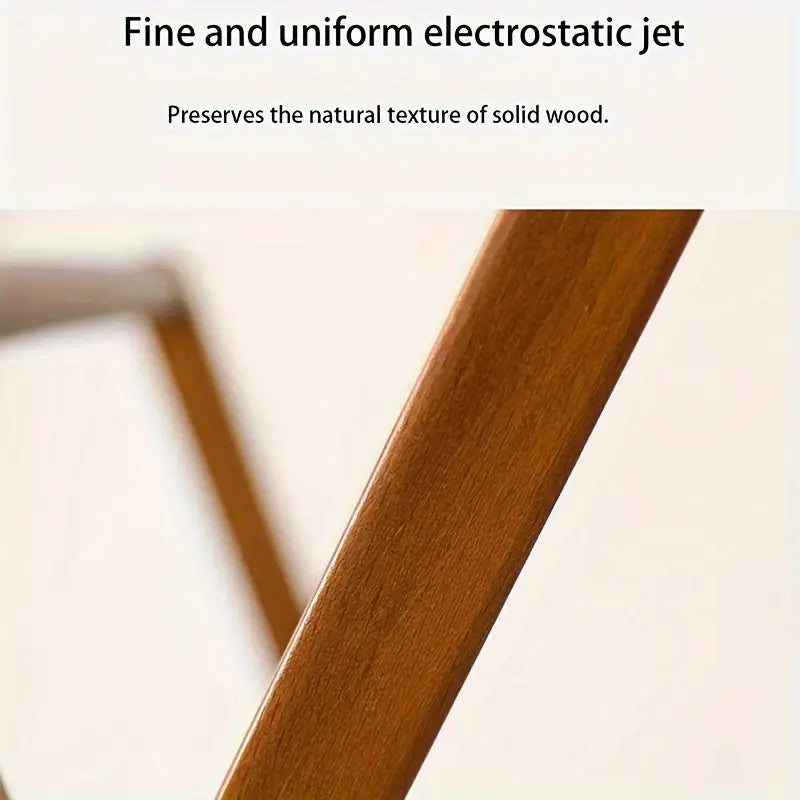 Foldable solid wooden clothes rack with large storage capacity for bedroom wardrobe organization